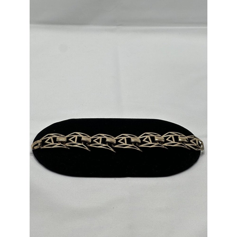 Geometric Link Bracelet Made Of Moissanite 7 In.